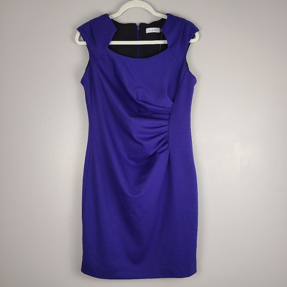 Calvin Klein Purple Violet Career Office Business Professional Party Dress 12P